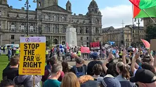 Glasgow UNITES Against Racists & Fascists In George Square / 7 September 2024