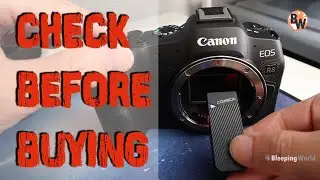 Canon R8 Auto Sensor Cleaning Bad Noise Sound