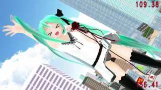 【MMD Growth DANCE】どんどん大きくなるミクさんでワールドイズマイン -World is Mine-