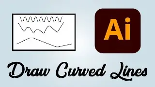 How to draw curved lines in Adobe Illustrator