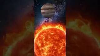 Sun vs Jupiter : Sun Engulfs The Jupiter ☠️ #space #shorts