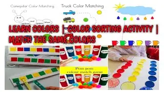 Learn Colors | Color sorting activity | Match the same colors