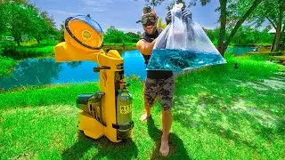 Submerging Personal MINI SUBMARINE In Backyard Pond!!! (Underwater Mission)