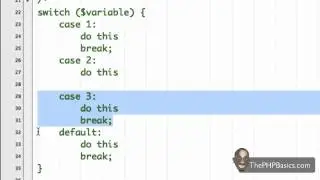 Tutorial 14 - PHP Switch Statement