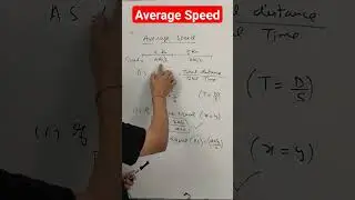 Average Speed | Speed Time & Distance for Quantitative Aptitude #shorts #short