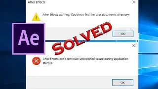 Fix After effects cant continue unexpected failure during application startup 2020