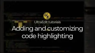 Add custom syntax highlighting to UltraEdit