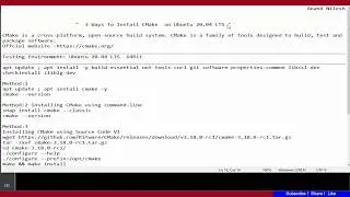 3 Different Ways To Install CMake on Ubuntu 20.04 LTS