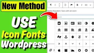 How to Use WordPress Icon Fonts | icons font awesome