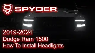 Spyder Auto Installation: 2019-2024 Dodge Ram 1500 Headlight