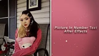 Picture In Number Text - After Effects Tutorial