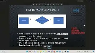 Primary and Foreign key Relationship | Relationship in Database| One to One|Many to One|Many to Many