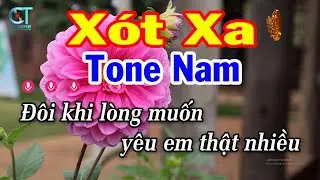 Karaoke Xót Xa Tone Nam ( Em ) Nhạc Sống Tuấn Cò Karaoke