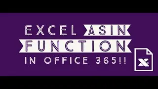 How to Use Excel ASIN Function on Office 365? Geek Excel