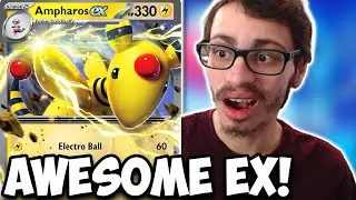 Ampharos EX Is HERE & It's AWESOME! Big Upgrade To Flaaffy Box! Scarlet & Violet PTCGL