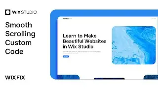 Smooth Scroll in Wix Studio | Wix Fix