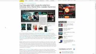 YouTube 3,000 New Movies To Rent From Universal, Sony, Warner Bros $2.99 / $3.99! Netflix Watch Out!