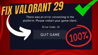 Fix Valorant error 29 (NEW)