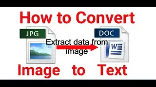 How To Convert Image to Editable Text(Image to Text Conversion) | image to text document |