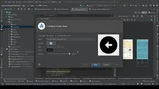 Configure Vector Asset Android Studio