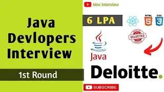 java developer interview | Deloitte company java developer interview fresher  | selected 