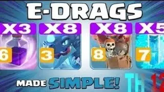 TH 12 electric dragon attack strategy || TH 12 best air attack strategy ||