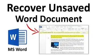 How to Recover Unsaved Word Document