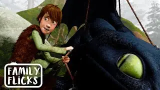 Hiccup Frees The Night Fury | How To Train Your Dragon (2010) | Family Flicks