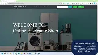 Online Electronic shop project in java using jsp and servlet with source code