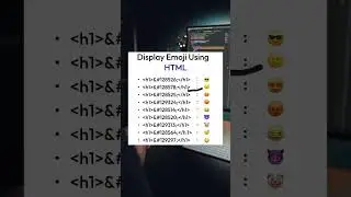 Display emoji using HTML 👆😉© 