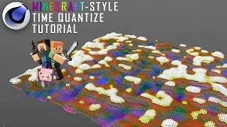 Minecraft Time-Quantize Animation Effect [Cinema 4D Tutorial]