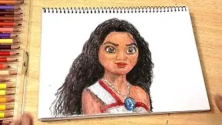 Speed Drawing Moana  2024/cartoons drawing