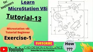 MicroStation v8i Tutorial Beginner || MicroStation Exercises 2020 (Best in Hindi)