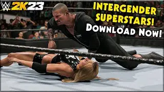 WWE 2K23 NEW INTERGENDER SUPERSTARS YOU CAN DOWNLOAD NOW! (Females vs Males)