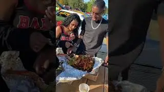 Cooking for Corey & Carmen Pritchett | IG: Pickaplate #carshow #corey #carmen #youtubers #seafood