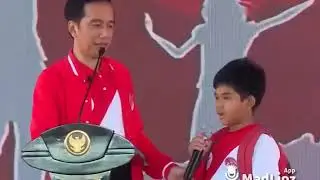 Pertanyaan Bapak Presiden ke anak kecil(Rafli)