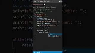 C Programming- Power of a Number Using the while Loop