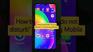 How to activate "do not disturb" in Samsung Mobile #samsung #shorts #donotdisturb