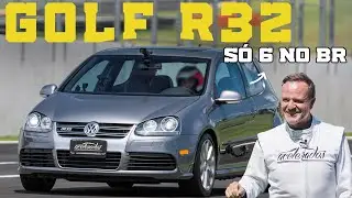 O GOLF MAIS RARO DO BRASIL NA VOLTA RÁPIDA! Rubinho acelera o lendário VW Golf R32 na pista | #295