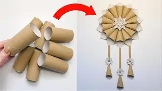 Don't Throw Away Toilet Paper Rolls 💫 Easy Dreamcatcher DIY Tutorial 💚 Recycled Home Decor Craft