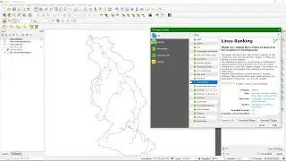 Ranking stream orders in QGIS with the Lines Ranking plugin