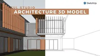 Comprehensive Tutorial Architecture 3D Modeling with SketchUp |  Private House 282