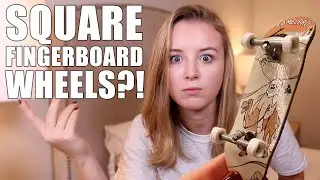 SQUARE WHEELS WTF?! | DOUBLE UNBOXING Maple Wheels & Finger Skate Ramp