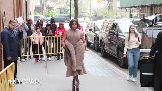 Taraji P. Henson Makes a Fashion Statement  leaving the view in New York City