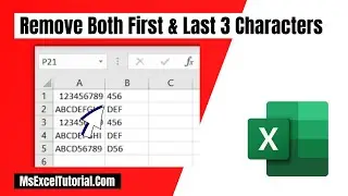 How to Remove Both First and Last 3 Characters in Excel