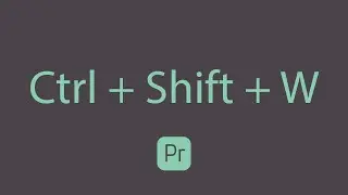How To Close Project Using Keyboard Shortcuts in Adobe Premiere Pro