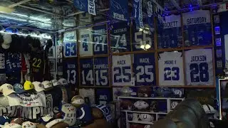 'Colts Caveman' shows off memorabilia collection ahead of season opener