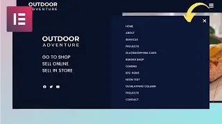 How to make full screen menu using Elementor | Full Screen Menu Elementor