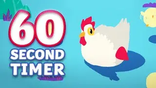 60 Second Timer for Kids | 1 Minute Countdown | Twinkl kids tv