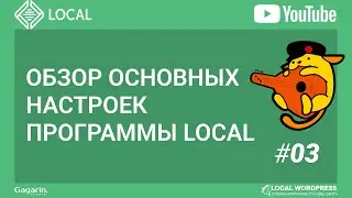 Обзор основных настроек программы LOCAL